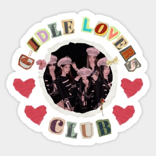 (G)-idle Lovers Club Sticker